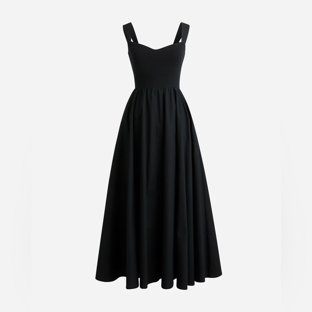 *J.Crew Women’s Sweetheart tank dress with poplin skirt - Picture 3 of 7